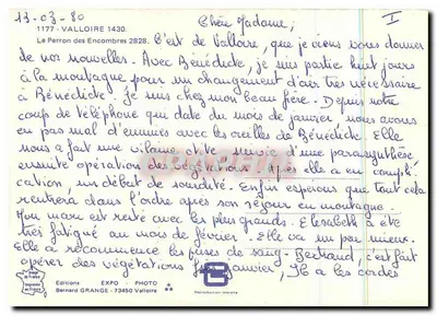 Le Colle - Vallouise — Winteransicht — Bernard Grange — Rückseite
