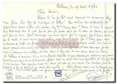 Kościół górski — widok alpejski — Bernard Grange — Rewers