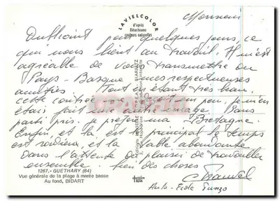 Larivelle — Ogólny widok plaży przy niskiej mierze — Wydawnictwo Larivelle — Rewers