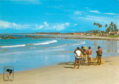 Bilhete postal moderno Brasil Salvador
