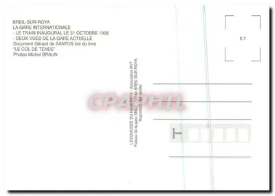 Breil-sur-Roya — A estação internacional — Editora: L'Écomusée du Haut-Pays - Associação RVT — Verso