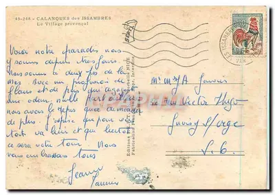 Calanques van Issambres — Het Provençale dorp — Éditions S. T. P. G. P. Interdite — Achterkant