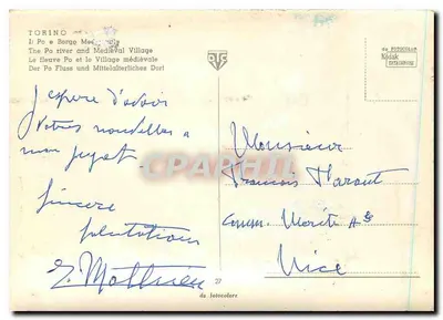 Rzeka Po i średniowieczne wioski w Torino — wydawca Kodak, nr 27 — Rewers