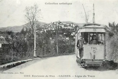 Cagnes — Linha do Tram — TNL — Em torno de Nice — Coleção artística