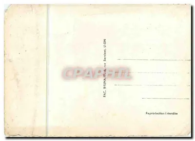 Samoens — L'Église avec son clocher à deux horloges — éditeur PAC. BUNAID, LION — Verso