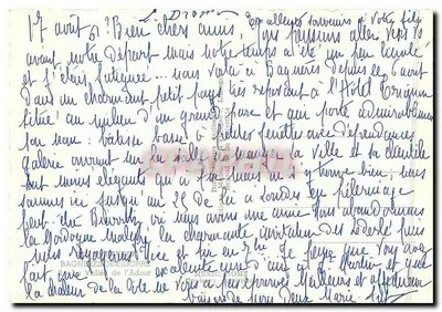 Vista de Bagnères-de-Bigorre — editor IRIS, número de série não visível — Verso