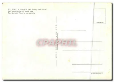 Seville — Most San Telmo i częściowy widok — Garcia & Cia. S.R.C. — Rewers
