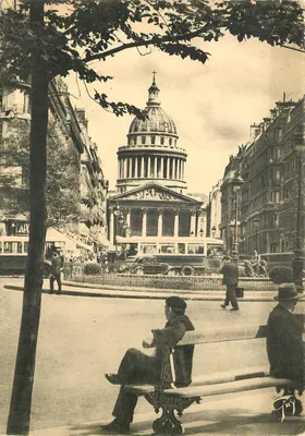 O Panteão — vista tirada da Avenida St-Michel — Éditions d'Art A. Lecoin