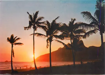 Pôr do sol na praia de Leblon — Brésil Turístico, n°29 — Rio de Janeiro - RJ