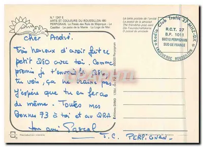 Perpignan — pamiątki — Wydawnictwo DINO Perpignan — Rewers