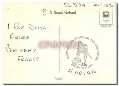 Noord-Ierland — Illustratieve antieke ansichtkaart — A Dennis Postcard — Achterkant