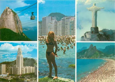 Rio de Janeiro — paisagem e praia — Brasil Turístico, n° E-1325