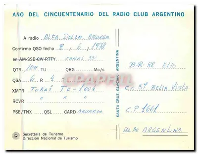 Glacier Perito Moreno — Argentyna — Wydawca: Secretaría de Turismo — Rewers
