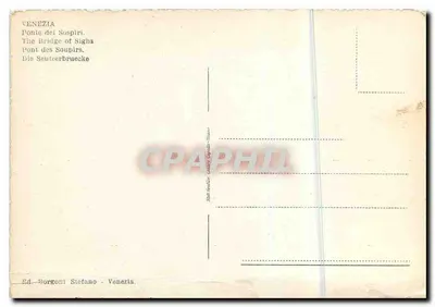 Wenecja — Most Szeptu — Wyd. Borgoni Stefano - Wenecja — Rewers