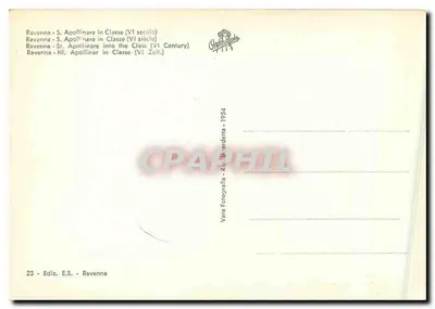 Ravenna - S. Apollinare in Classe (6e eeuw) — Uitgever E.S. n°23 — Achterkant