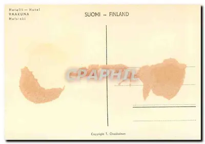 Hotel Vaakuna — Helsinki — Finlande — uitgever T. Ovaskainen — Achterkant