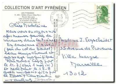 Jeziora Aure i szczyt Néouvielle — Dolina Aure (2148 m) i szczyt Néouvielle (3092 m) — Wydawnictwo ARTPYRÉNÉEN — Rewers