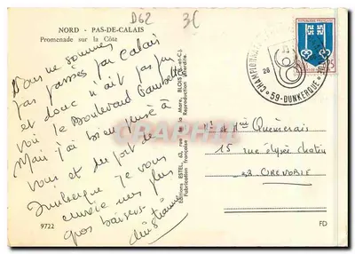 Nord - Pas-de-Calais — Passeio na Costa — Edições ESTEL — Verso