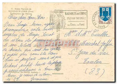 Os Termas de Bagnoles-de-l'Orne — estabelecimento termal — Gaby — Verso