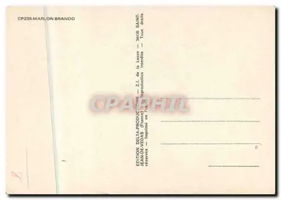 Marlon Brando — su un set di riprese — Edizione Delta-Productions — Verso
