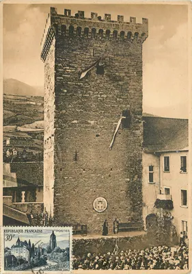La Tour Brune — Stare twierdze arcybiskupie (XII w.) — Wydawca: Cie des Arts Photomécaniques, 19 Embrun