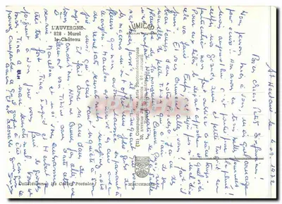 O Castelo de Murat — Auvergne — editor IRIS — Verso