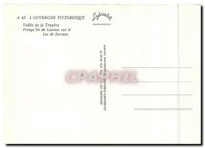 Vallei van de Truyère — Presqu'île de Laussac op het meer van Sarrans — Éditions du Lys, Clermont-Ferrand — Achterkant