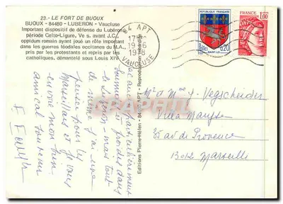 o forte de Buoux — Editora: Editions APT, n°23 — Verso