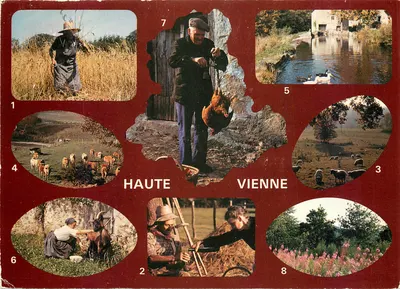 Haute Vienne — Cenas da vida rural — Impressa na França
