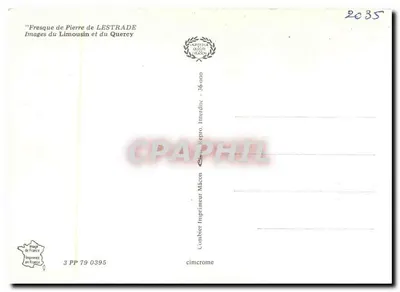 Frescando de Pierre de LESTRADE — Imagens do Limousin e do Quercy — Imprimeur Maçon — Verso
