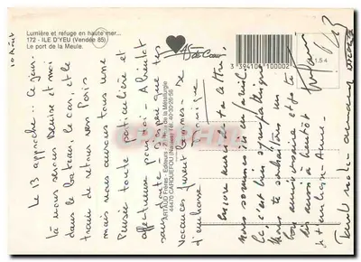 Wyspa Yeu — Port Meule — Wydawca Artaud Frères — Rewers