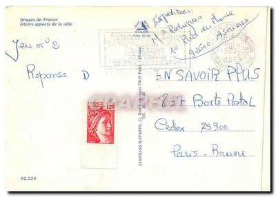 Asnières-sur-Seine — widok panoramiczny — Wydawnictwo Mon Color — Rewers