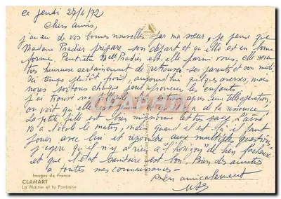 Clamart — A prefeitura e a fonte — Images de France — Verso