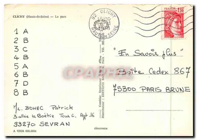 O parque de Clichy — Editor: Éditions Raymon, n° 8 — Verso