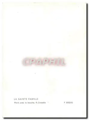 A Santa Família — pintura — R. Crocetta, 1959 — Verso
