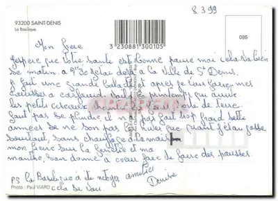 Saint-Denis — Catedral Nossa Senhora — Editora Graphie — Verso