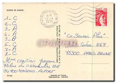Bords de Marne — panoramische weergave — Uitgaven LYNNA - PP100 — Achterkant