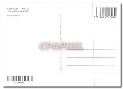 Saint-Tropez — vue aérienne — Éditions S.A.D. CIM — Rewers