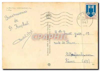 Saint-Raphaël — La Côte d'Azur — Éditions 4MAB — Rewers