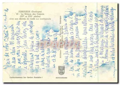 Périgueux (Dordogne) — La Maison des Consuls (15. und 16. Jahrhundert) — Éditions « Diplomatie » — Rückseite