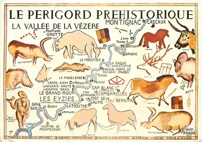 O Périgord Pré-Histórico — Vale da Vézère — editor Alain Roussot, n° 531