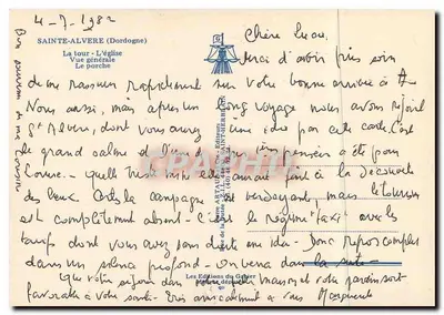 सेंट-अलवर - सामान्य दृश्य, चर्च, टॉवर और गेट - लेस एडिशन्स डू ग्रिबियर — पीछे