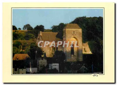 Saint-Cyprien — A igreja abacial de Coly ao pôr do sol — Foto D. Repérant