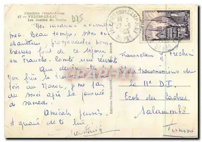 Los Lagos del Doubs — Frontera Francia-Suiza — Ediciones Photo Janin — Reverso