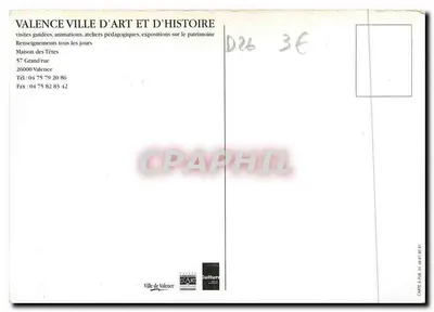 Valence — Cidade de Arte e História — Verso