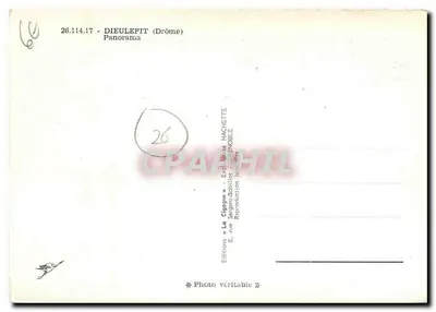 La Voge - Panorama — Edições Dieulefit (Drôme), n° 26.114.17 — Verso