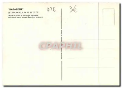 Centro « Nazareth » — Chabeuil — Imprensa Amigoni — Verso