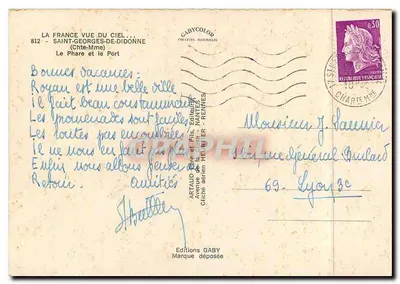 Saint-Georges-de-Didonne — O Farol e o Porto — Éditions Gaby — Verso
