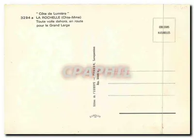La Rochelle — Torre de la Lanterna y puerto — Edición de Europa, Sarreguemines — Reverso