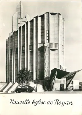 Nova Igreja de Royan — Arquitetura moderna — L. Chataigneau, Bordeaux
